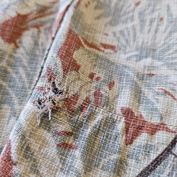 Vintage Dockers Men's Wood Button Up Floral Sail Boat Plus Size 3XL 75% Silk - Picture 5 of 9